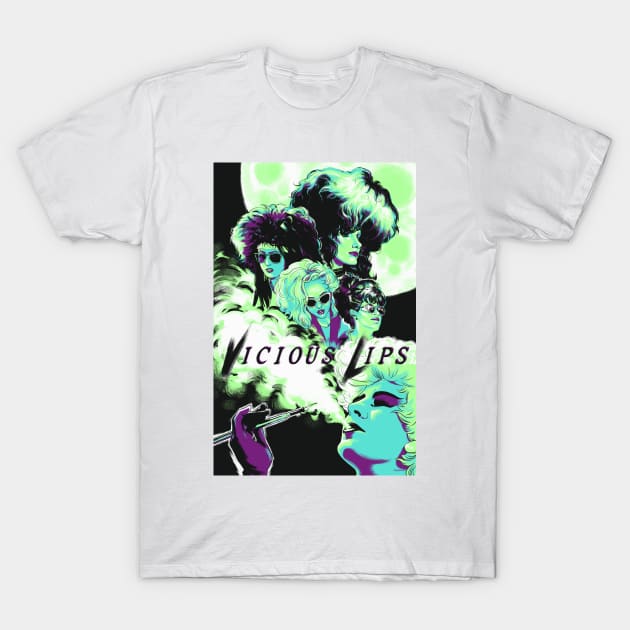 Vicious Lips Movie Art T-Shirt by PhilRayArt